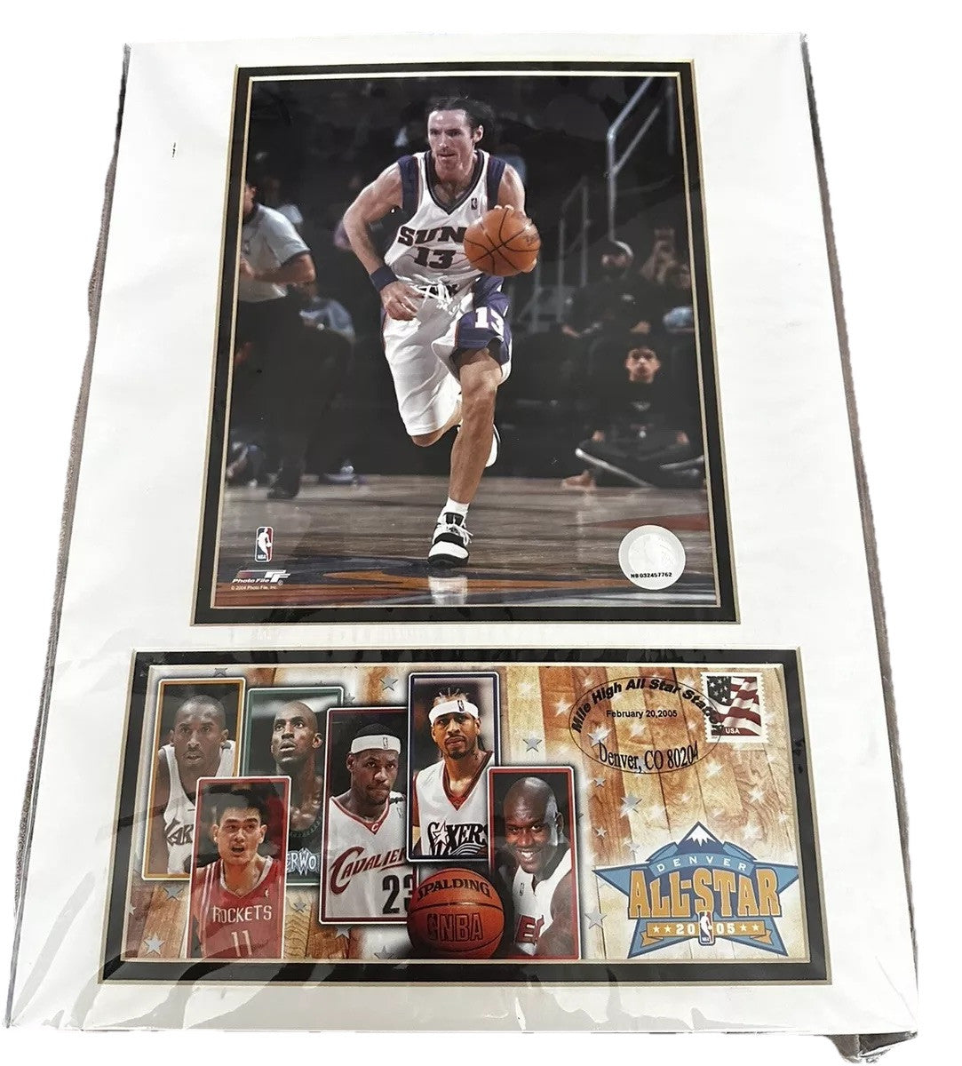 2005 Phoenix Suns Nash Photo/Cover USPS Feb 20, 2005 Artwork Cover  6 teammates