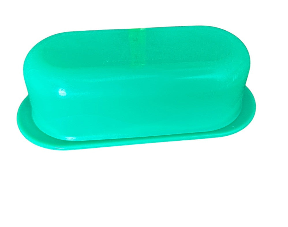 Butter Dish Dome Lid Tupperware Green Single Stick #5080 Vintage