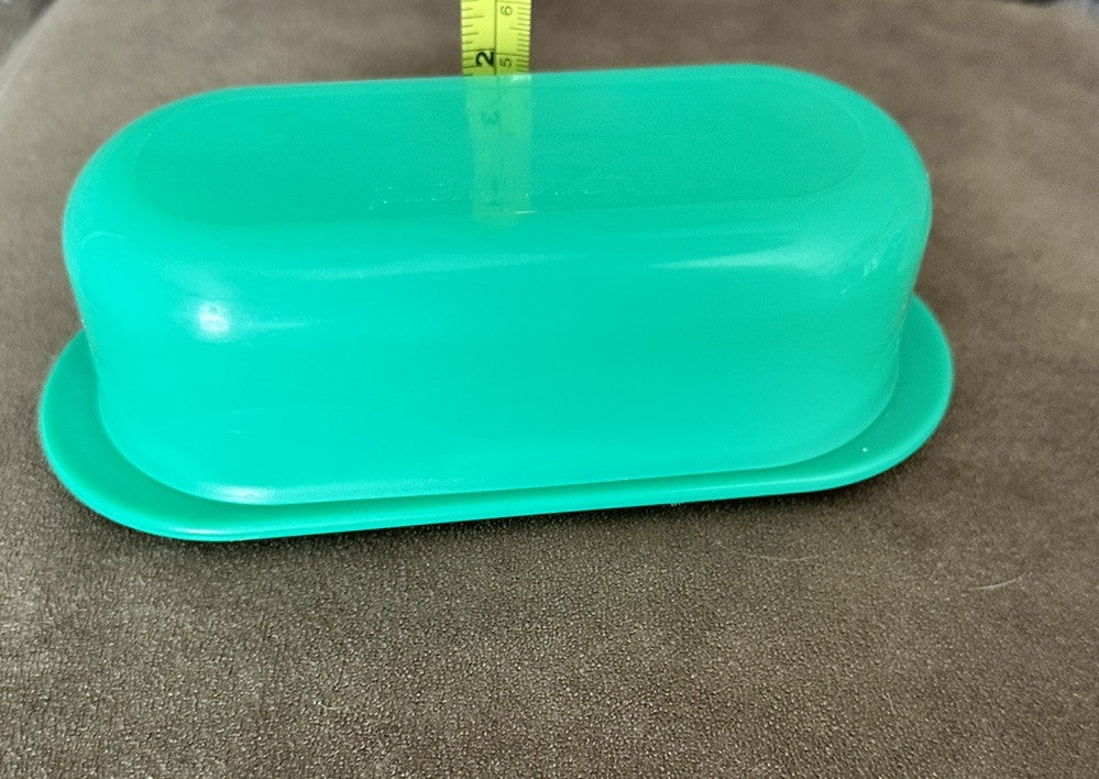 Butter Dish Dome Lid Tupperware Green Single Stick #5080 Vintage