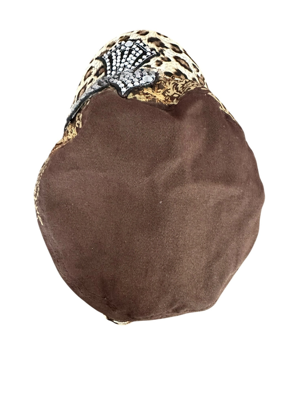 Baseball Hat Cap Women's KB Ethos Jeweled Beaded Cross Brown Embroidered Rodeo