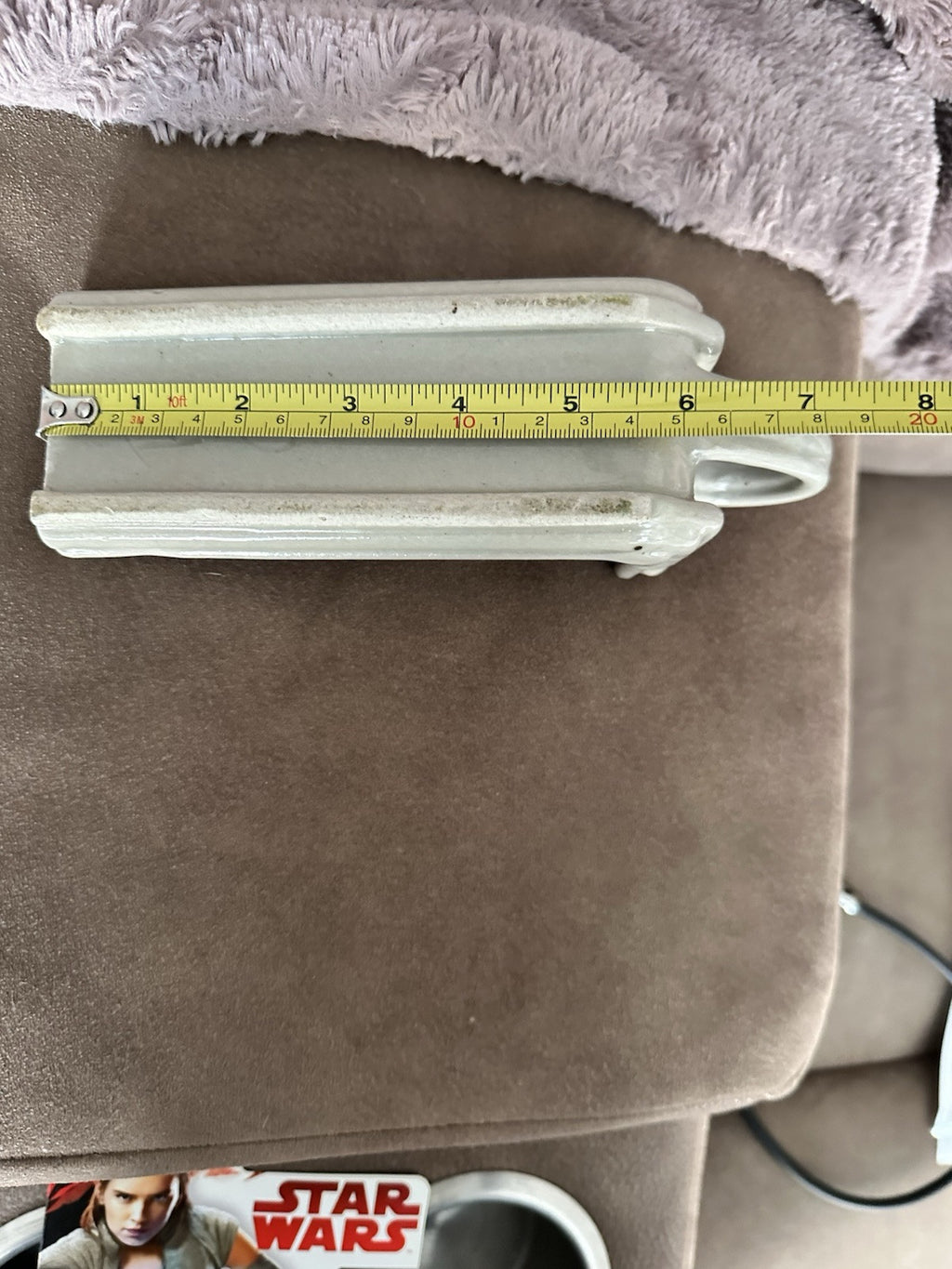 Butter Holder One Stick Pottery With Handle Signed Vintage