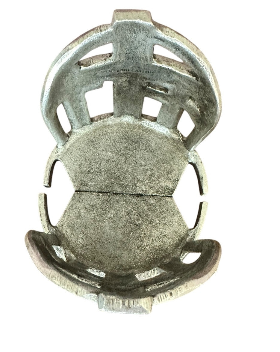 Candle Holder, 5.75”2001 Carson Statesmetal Pewter Crosses Large Jar Footed