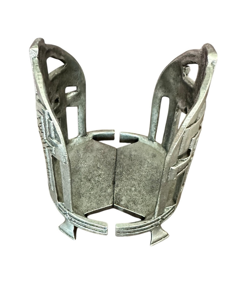 Candle Holder, 5.75”2001 Carson Statesmetal Pewter Crosses Large Jar Footed