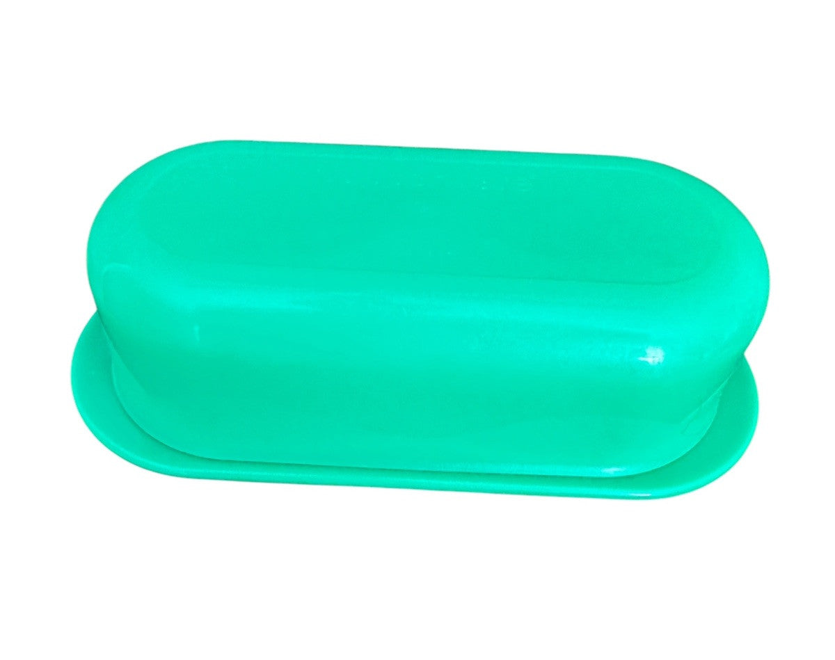 Butter Dish Dome Lid Tupperware Green Single Stick #5080 Vintage
