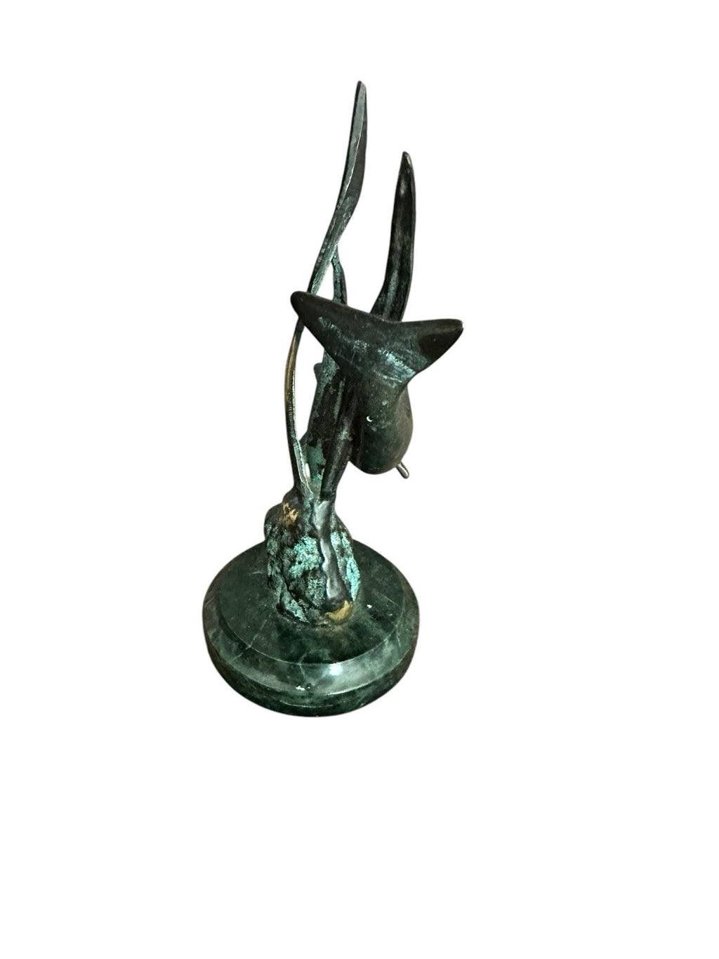 Dolphin Sculpture Marble Base Seagrass Ocean Decor SPI Gallery Metal Brass