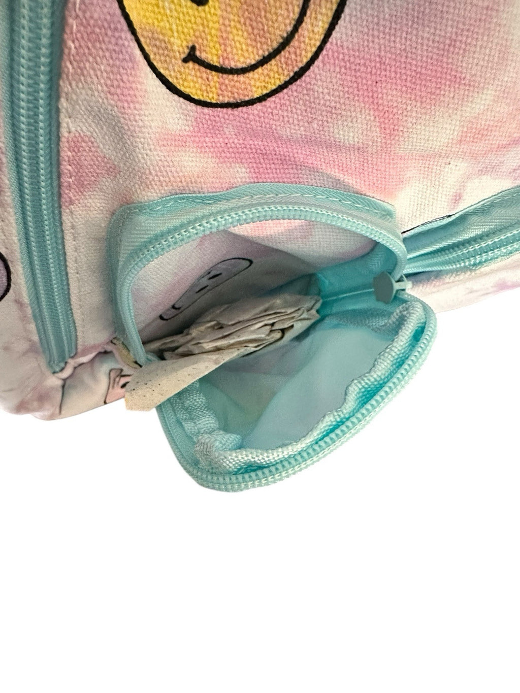 Backpack Cargo Sling Multi-Colored Smiley Faces No Boundaries Tween Handsfree