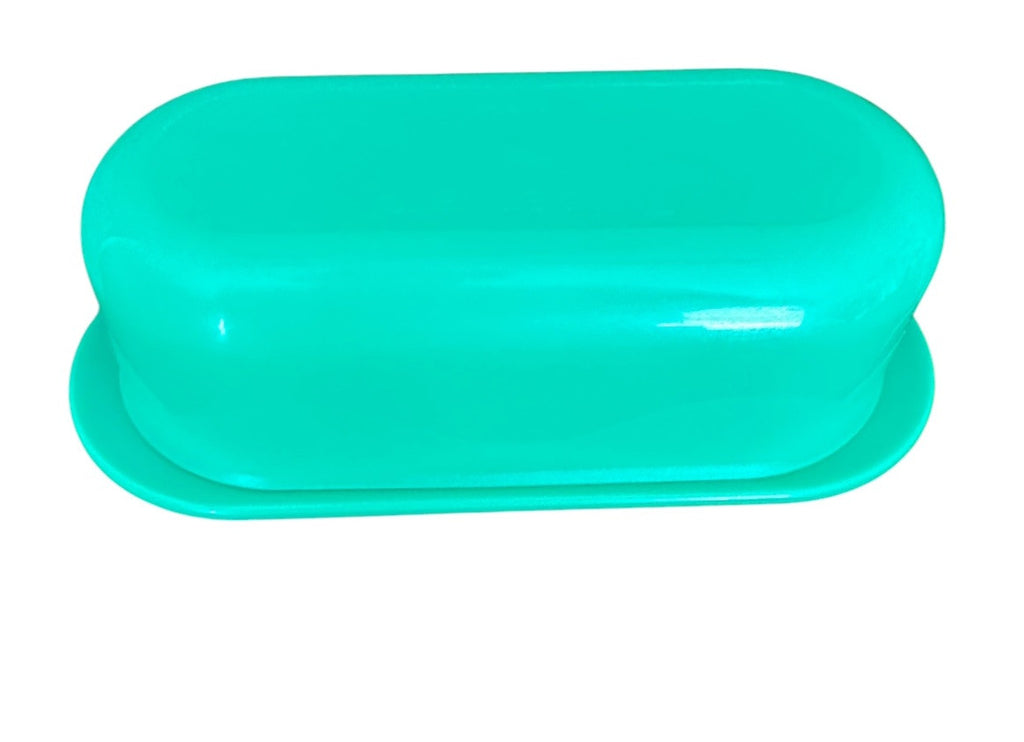 Butter Dish Dome Lid Tupperware Green Single Stick #5080 Vintage