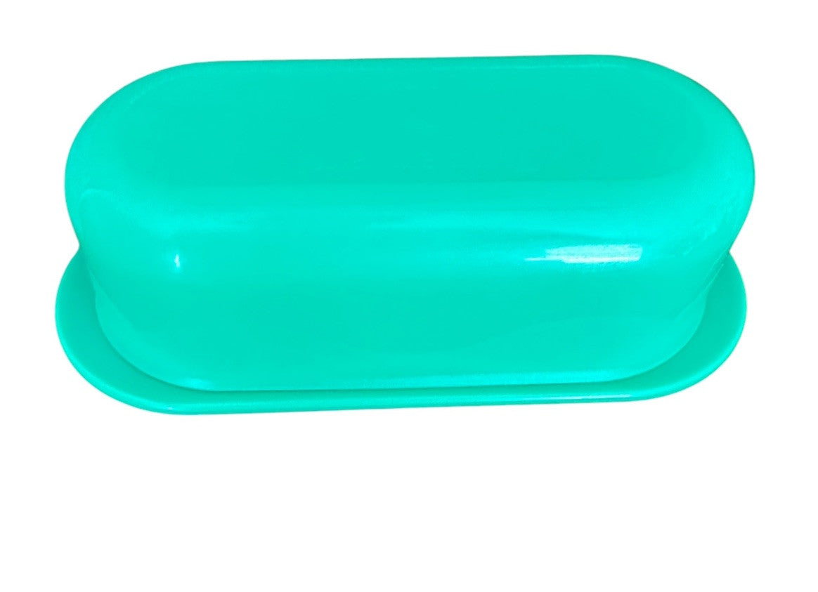 Butter Dish Dome Lid Tupperware Green Single Stick #5080 Vintage